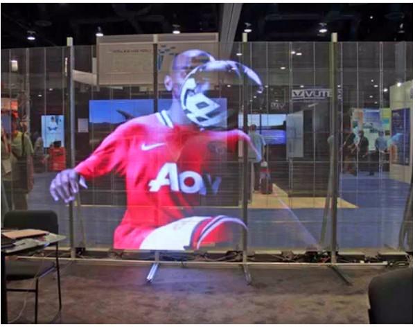 P10 подгоняло на открытом воздухе прозрачный экран дисплея приведенный 9