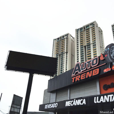 P16 LED screen project in Panama 12.288m x 4.096m each side x 2 sided FYI